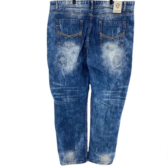 ENCRYPTED Distressed Denim Jeans - Picture 7 of 16